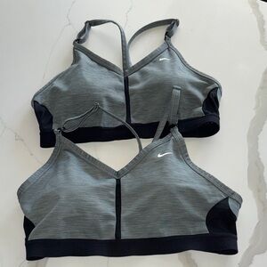 Nike Gray and Black Sports Bra